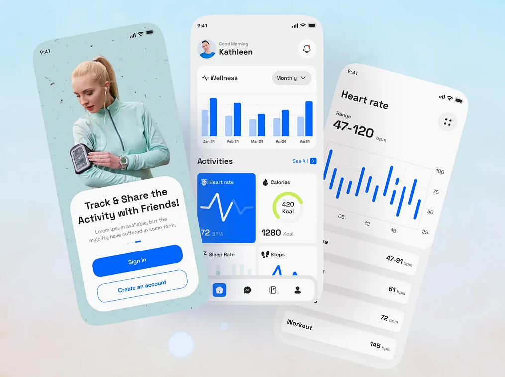 HealthTrack Mobile: Mobile Application product screenshot